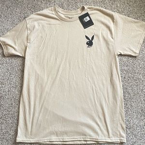 PlayBoy Replay Puff Tee Sand Color Size Large